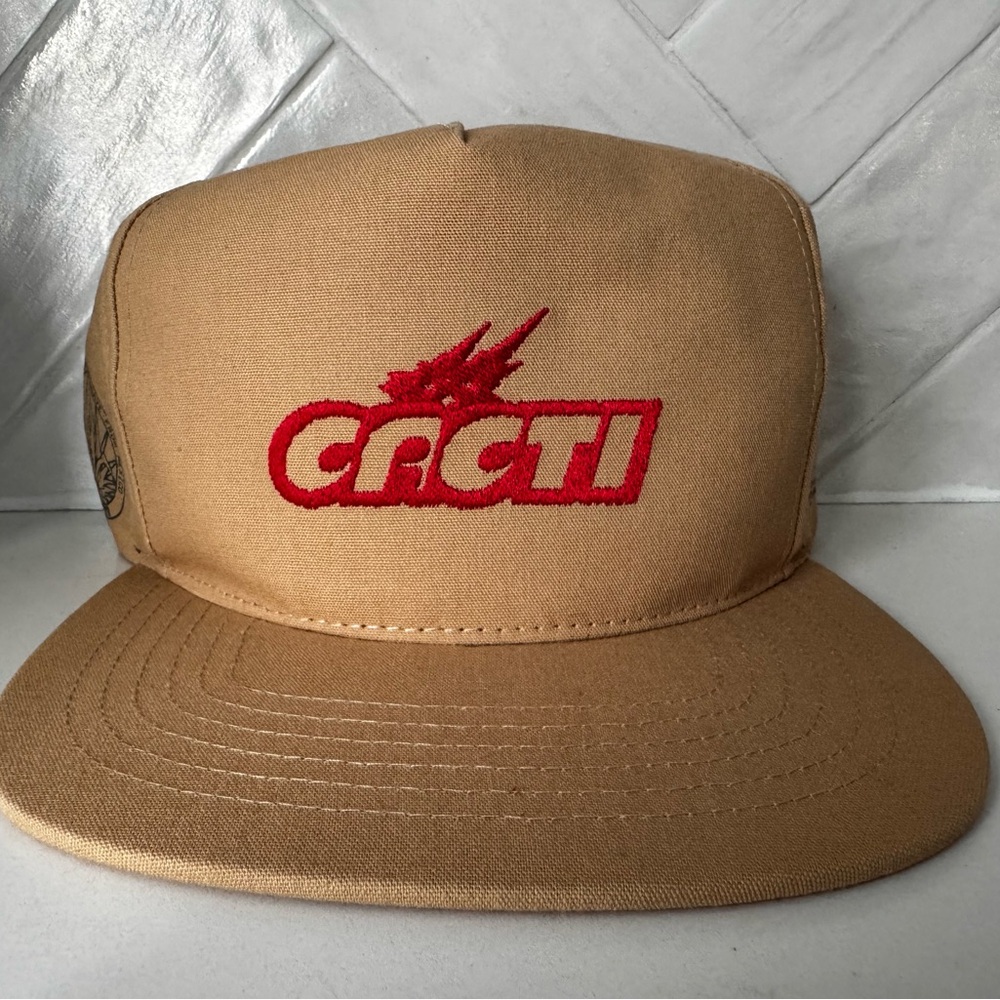 Travis Scott cacti canvas Tan and Red Snapback Hat